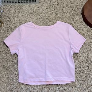 Pink crop top